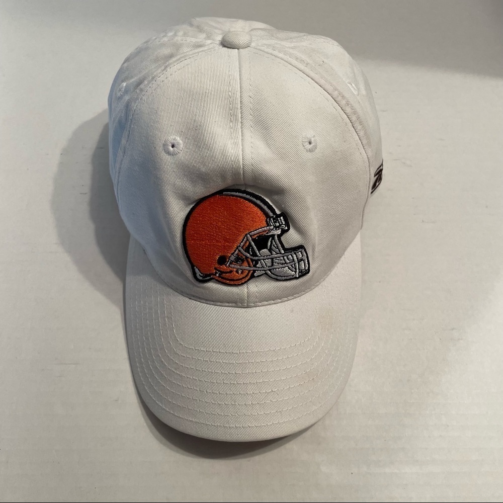 Reebok NFL Cleveland Browns Baseball Style Hat Cap Tan Adjustable OSFM